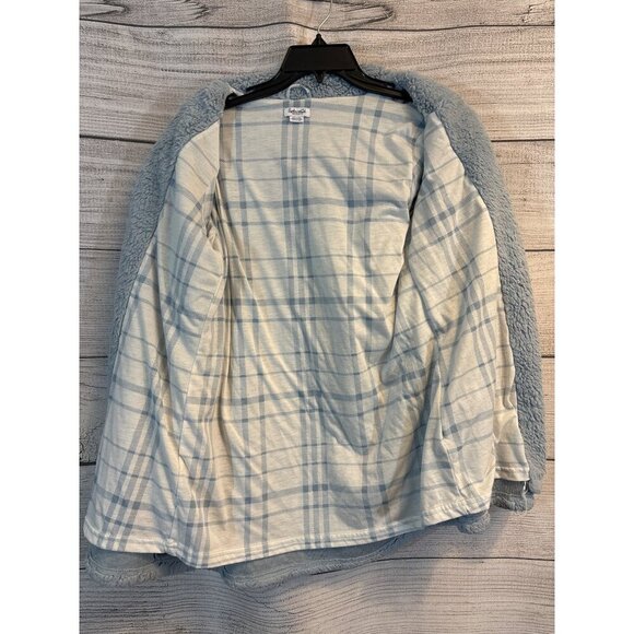 Splendid Blue Sherpa Cardigan Jacket Size XS - Picture 3 of 3